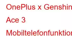 OnePlus x Genshin Ace 3 Mobiltelefonfunktioner