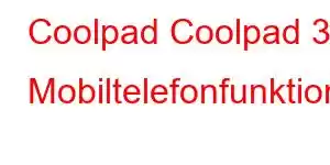 Coolpad Coolpad 30 Mobiltelefonfunktioner