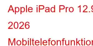 Apple iPad Pro 12.9 2026 Mobiltelefonfunktioner