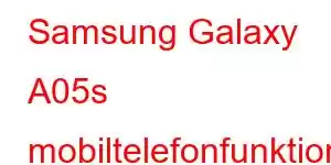 Samsung Galaxy A05s mobiltelefonfunktioner