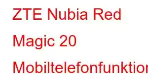 ZTE Nubia Red Magic 20 Mobiltelefonfunktioner