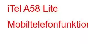 iTel A58 Lite Mobiltelefonfunktioner