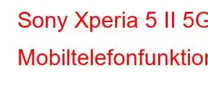 Sony Xperia 5 II 5G Mobiltelefonfunktioner