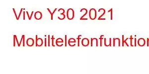 Vivo Y30 2021 Mobiltelefonfunktioner