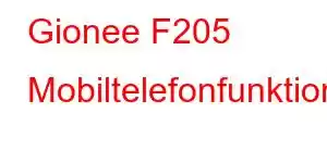 Gionee F205 Mobiltelefonfunktioner