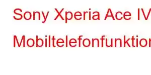 Sony Xperia Ace IV Mobiltelefonfunktioner