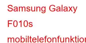 Samsung Galaxy F010s mobiltelefonfunktioner