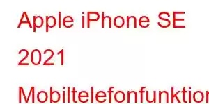 Apple iPhone SE 2021 Mobiltelefonfunktioner