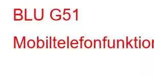 BLU G51 Mobiltelefonfunktioner