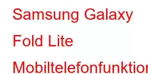 Samsung Galaxy Fold Lite Mobiltelefonfunktioner