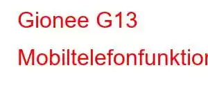 Gionee G13 Mobiltelefonfunktioner