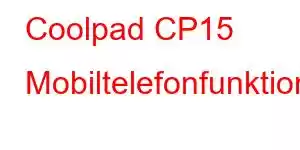 Coolpad CP15 Mobiltelefonfunktioner