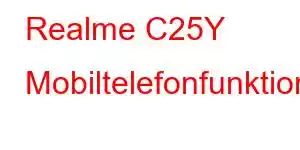 Realme C25Y Mobiltelefonfunktioner