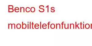 Benco S1s mobiltelefonfunktioner