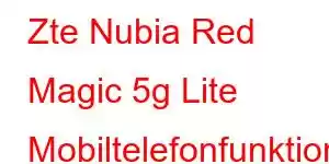 Zte Nubia Red Magic 5g Lite Mobiltelefonfunktioner