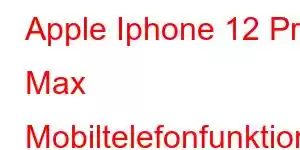 Apple Iphone 12 Pro Max Mobiltelefonfunktioner