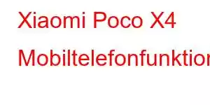 Xiaomi Poco X4 Mobiltelefonfunktioner