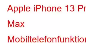 Apple iPhone 13 Pro Max Mobiltelefonfunktioner