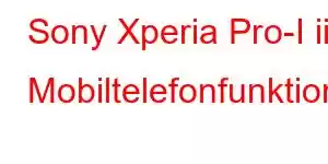 Sony Xperia Pro-I ii Mobiltelefonfunktioner