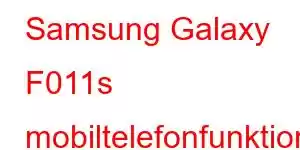 Samsung Galaxy F011s mobiltelefonfunktioner