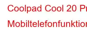 Coolpad Cool 20 Pro Mobiltelefonfunktioner