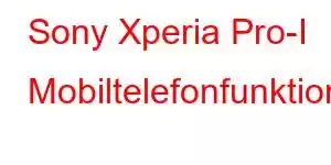 Sony Xperia Pro-I Mobiltelefonfunktioner