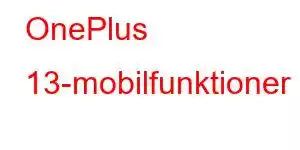 OnePlus 13-mobilfunktioner