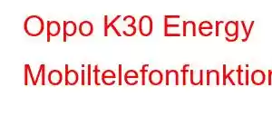 Oppo K30 Energy Mobiltelefonfunktioner