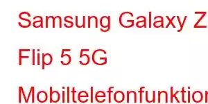 Samsung Galaxy Z Flip 5 5G Mobiltelefonfunktioner